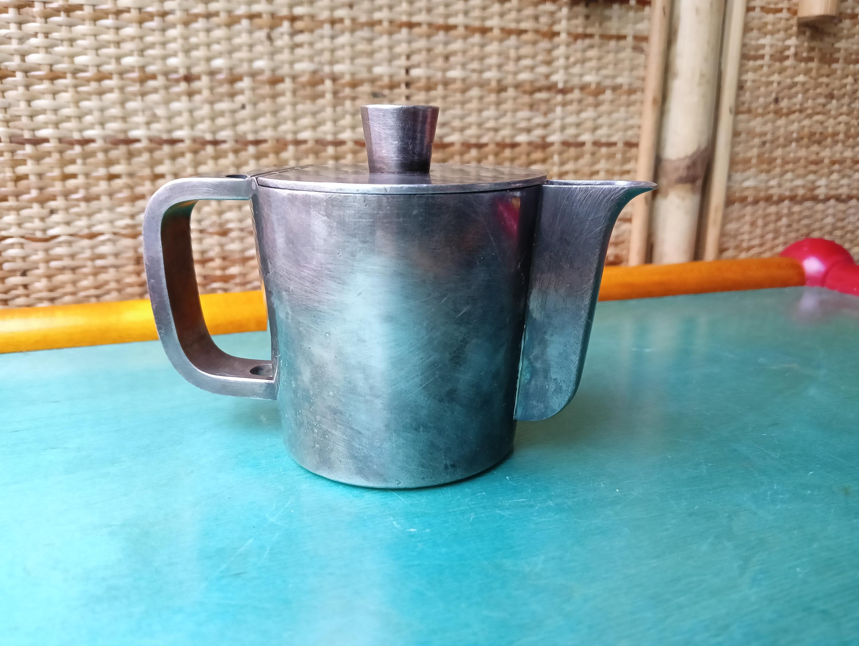 Giò Ponti pour Krupp Milano authentique pot à lait en métal Made
