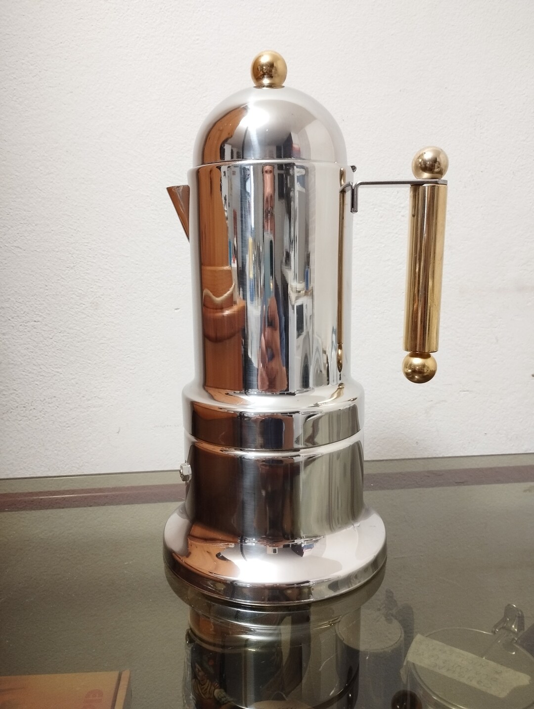 Vev Kontessa Espresso Coffee Maker Stainless Steel Gold Etsy