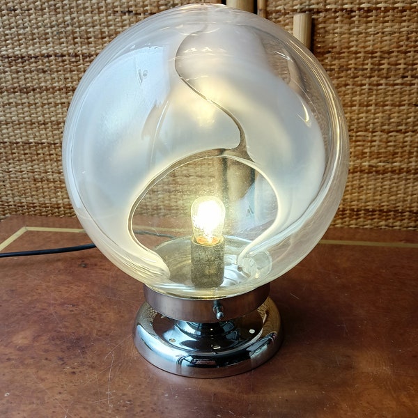 Murano Venini Lampe Membranglas Toni Zuccheri Made in Italy 1970er Jahre