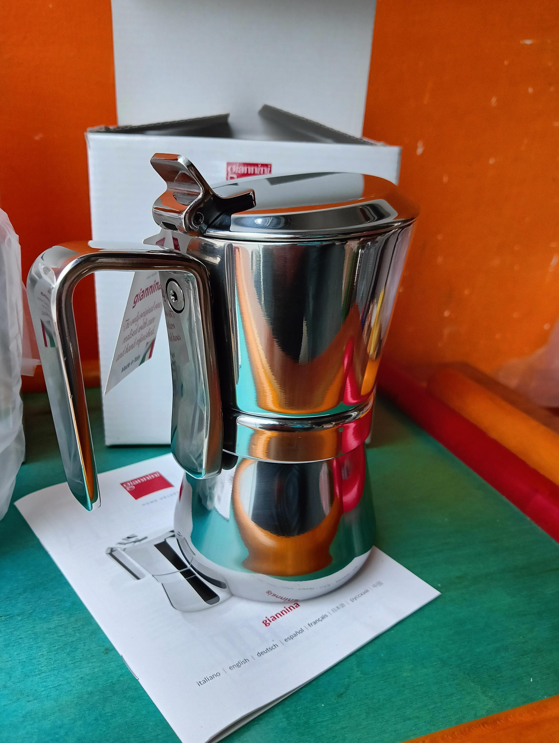 1 of 2 Giannina Espresso Coffee Maker 18/10 Stainless Steel