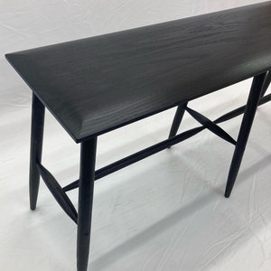 Black Counter Height Oak Bench 50&quot;