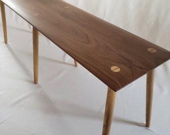 Handmade Walnut Bench 44"