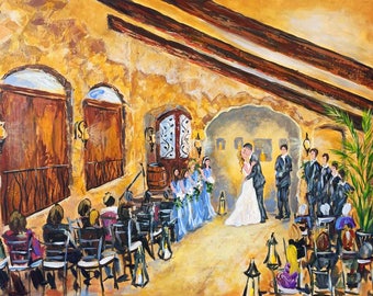 Live Wedding Painter Julia Dordoni