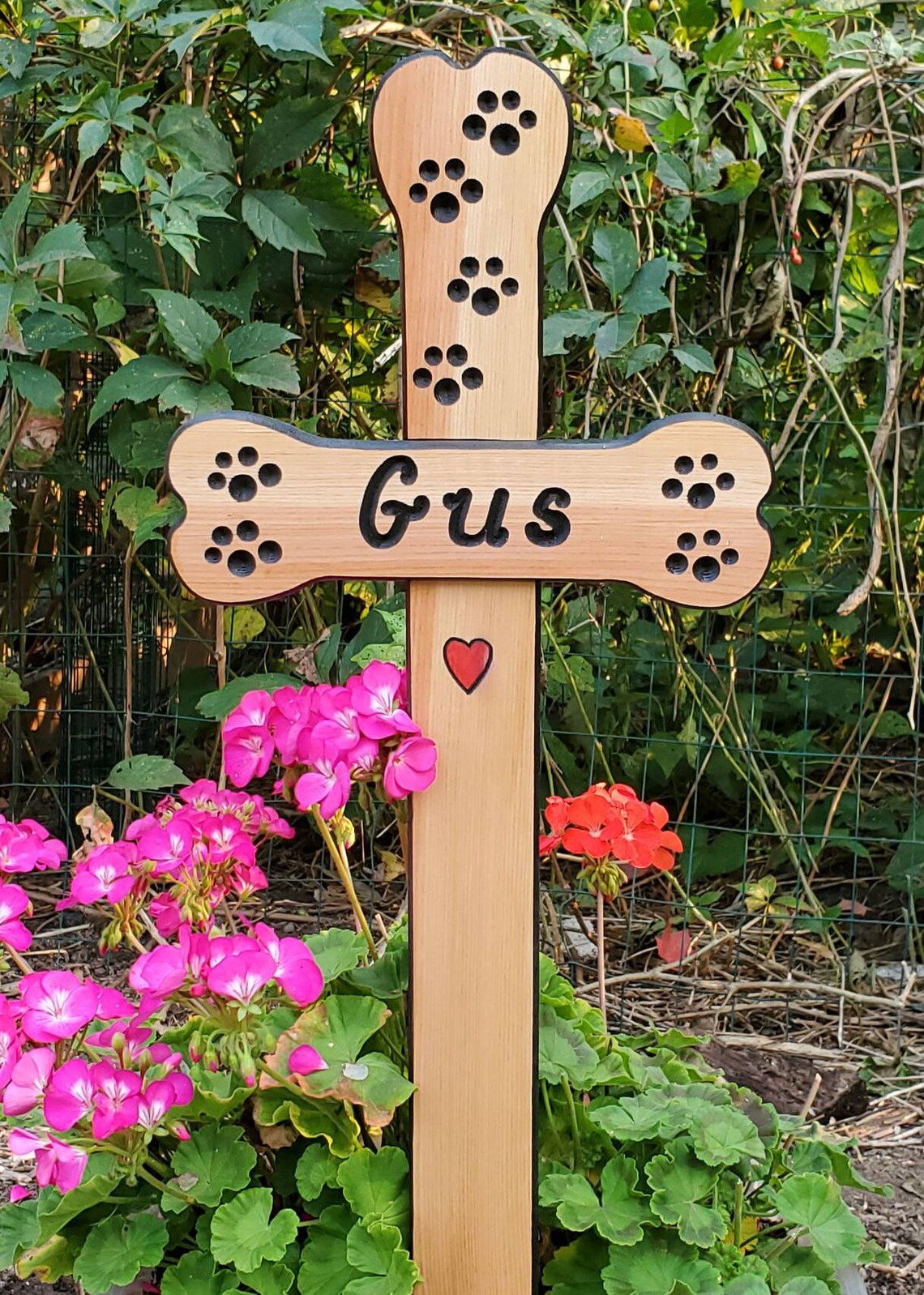 Dog Memorial Cross Dog Memorial Custom Dog Memorial Pet Etsy