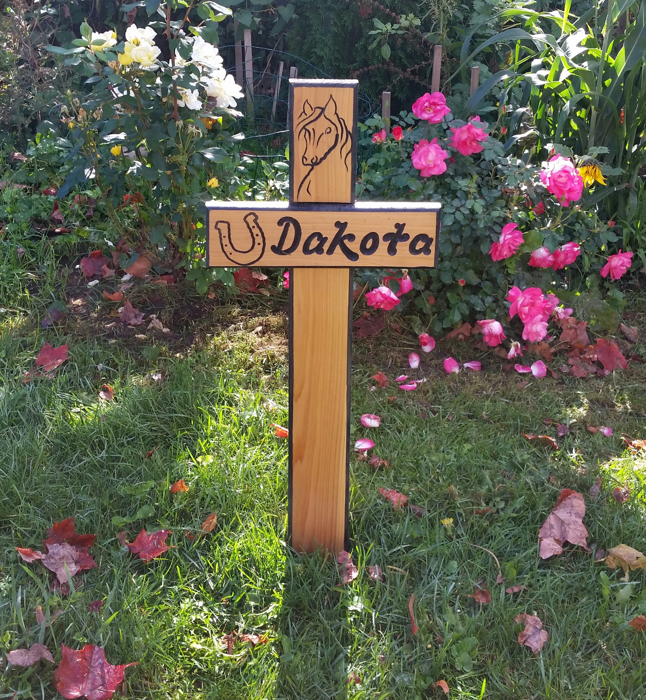 Horse Memorial Cross