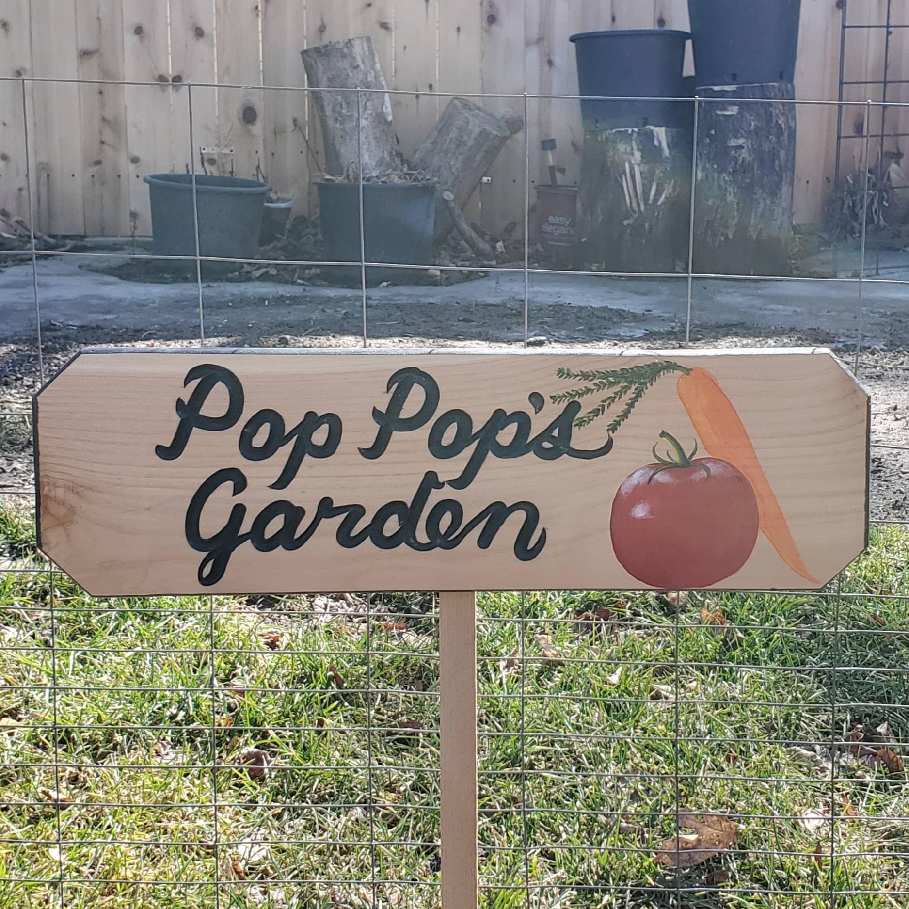 Grandpas Garden Sign Grandmas Garden Sign Pops Garden Sign - Etsy