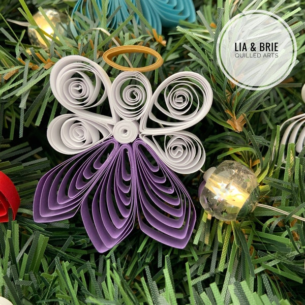 Christmas ornament | paper Christmas ornament | angel ornament | quilling ornament | paper angel | quilled angel