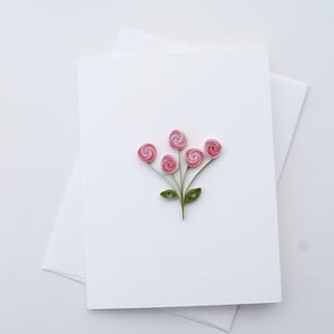 carte de fleurs | | de cartes d’occasion | de cartes uniques faits à la main | de carte de matelassage en papier | de carte de plume carte pour son | Carte de la Saint-Valentin