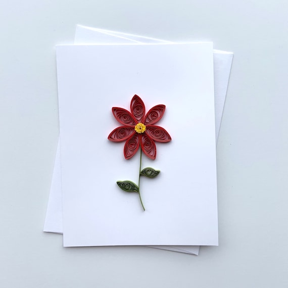 Quilling card with daisies Birthday card Congratulation card Quilling flowers for any occasion Mother/'s day card