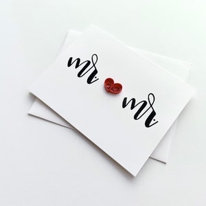 carte monsieur et monsieur | Mariage LGBTQ | carte de mariage | carte d'anniversaire | carte de mariage gay | carte Je t'aime | carte de fiançailles | simplement parce que la carte