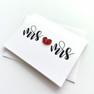 mrs & mrs card | | de mariage LGBTQ carte de mariage | carte d’anniversaire | carte de mariage gay | | de carte de mission carte de mariage lesbienne