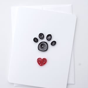 carte d’animal | | amoureux des animaux | de carte d’impression de pattes | de cartes matelassées en papier carte vierge | | de cartes d’occasion | de cartes faites à la main art du papier