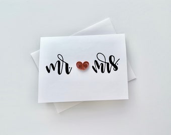 wedding card | mr & mrs card | anniversary card | valentines card | I love you card | engagement card | just because card | card for her