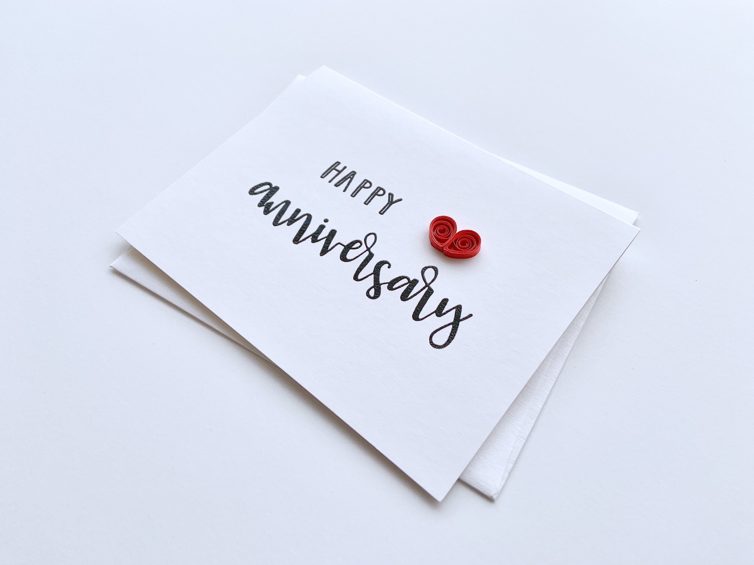 Heart Card Anniversary Card I Love You Card Wedding - Etsy