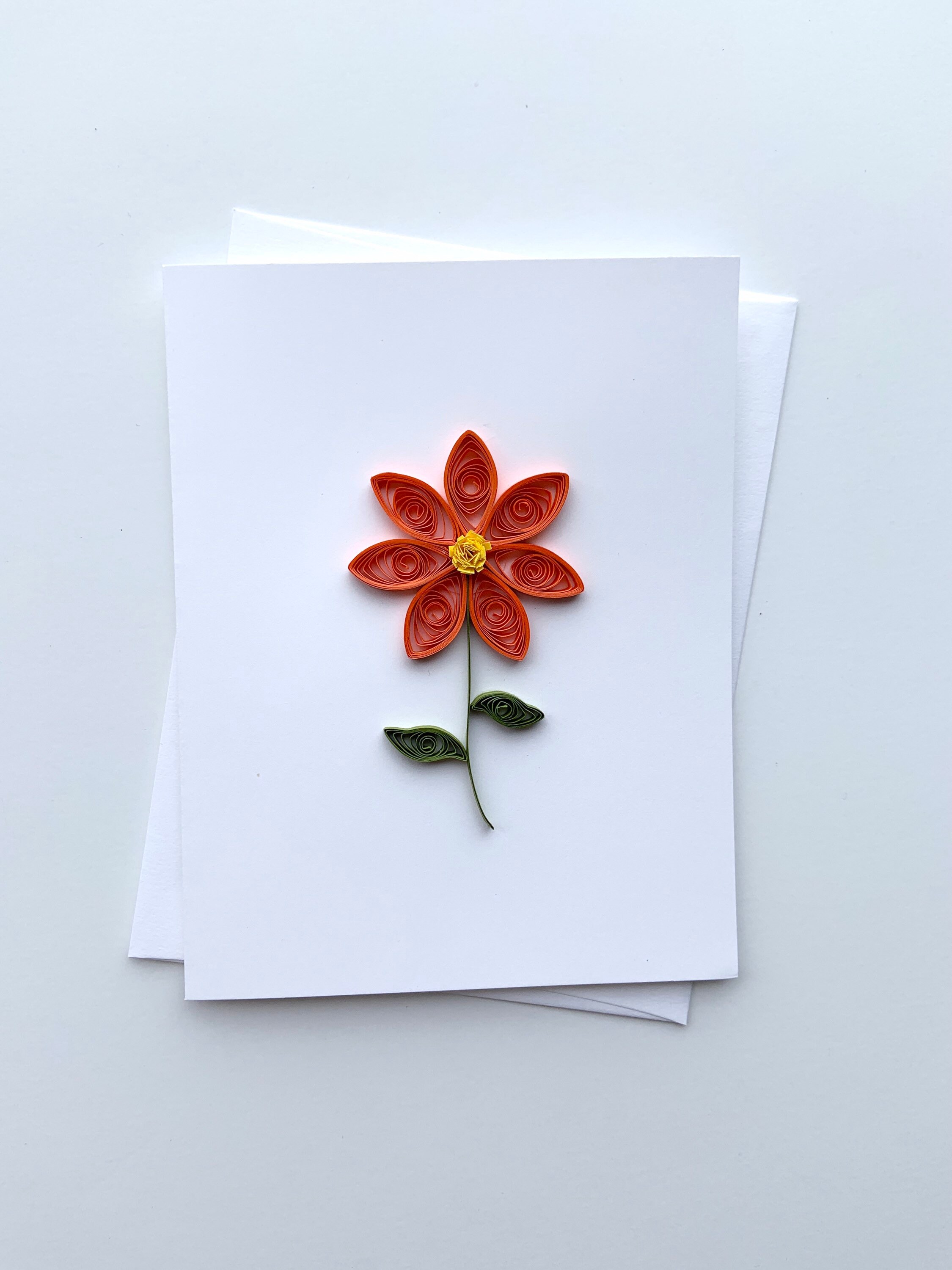 Daisy Card Quilled Card Paper Quilling Art Handmade Card - Etsy