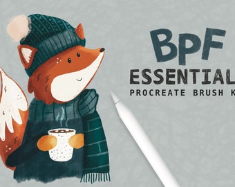 BPF Essentials Procreate Brush Kit | Illustration Brushes | Procreate Brushes | Sketching Brushes