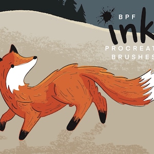 BPF Ink Procreate Brush Pack | Illustration Brushes | Procreate Brushes | Ink Pen Brushes