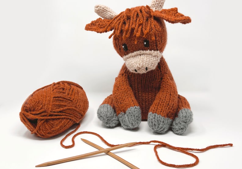 Highland Cow Knitting Pattern image 8