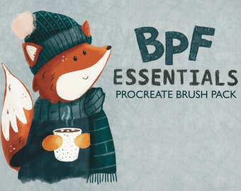 BPF Essentials Procreate Brush Pack | Illustration Brushes | Procreate Brushes | Sketching Brushes