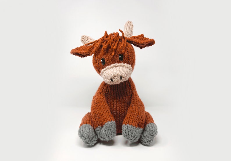 Highland Cow Knitting Pattern - Etsy