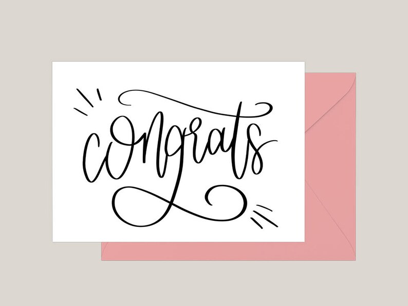 Printable Congratulations Card Greeting Card Engagement Card Wedding ceremony Congratulations Card A2 Card Commencement Card image relating to Congratulations Card Printable known as Printable Congratulations Card Greeting Card Engagement Card Marriage Congratulations Card A2 Card Commencement Card