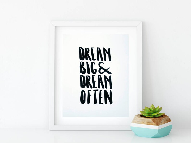 Black and White Wall Art for Nursery Quote Poster 8x10 Etsy