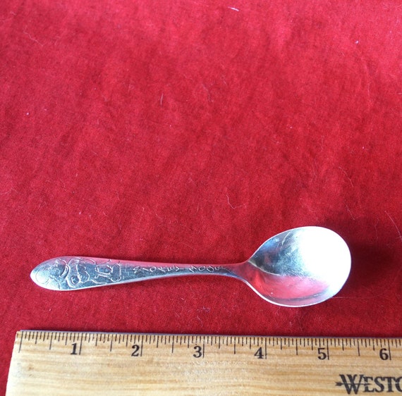 MICKEY MOUSE SPOON by Wm Rogers Mfg. Co I S Silver Plated Etsy
