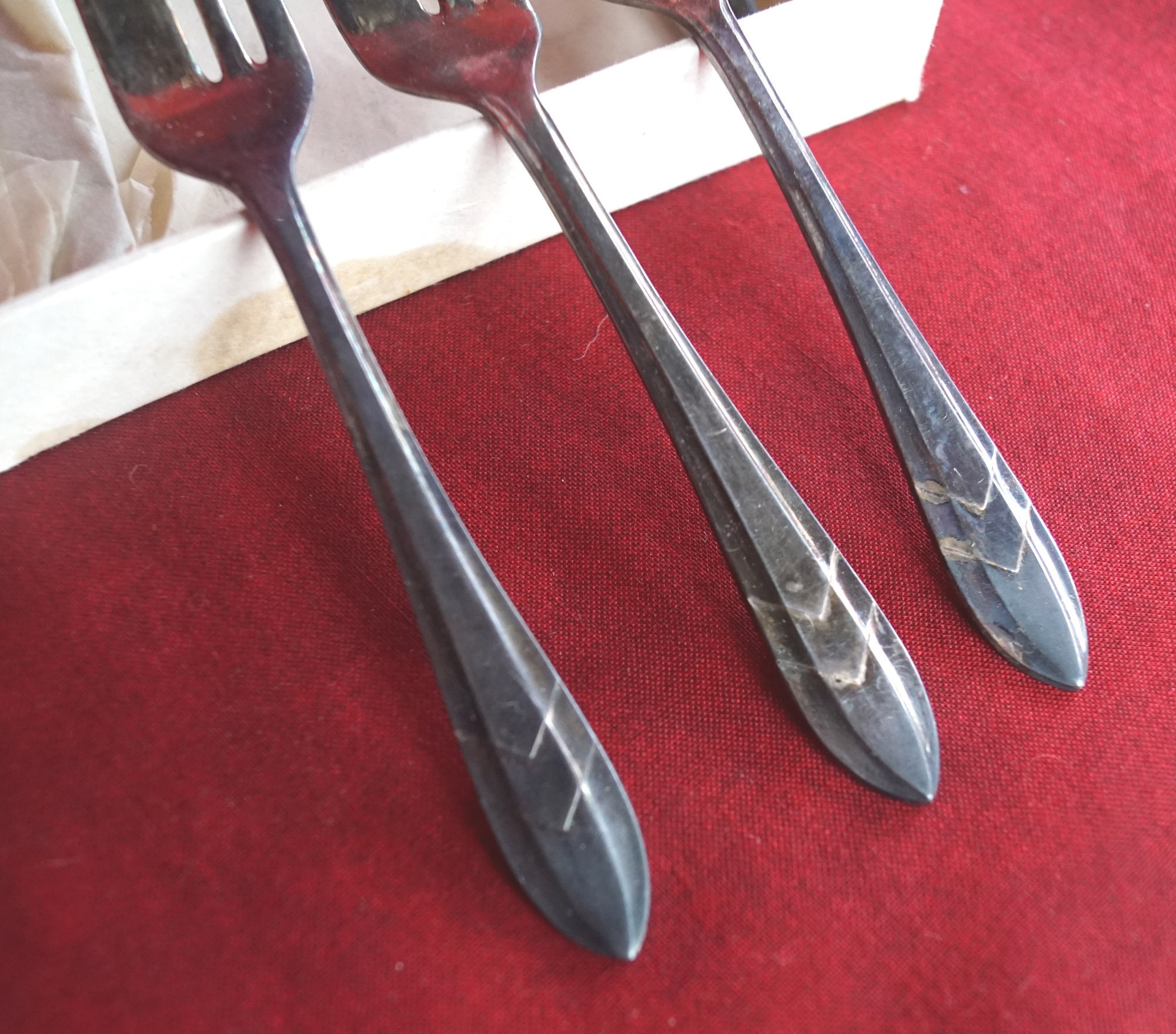 M.S. Ltd. EPNS SHEFFIELD ENGLAND Vintage Pastry Forks Set of Etsy