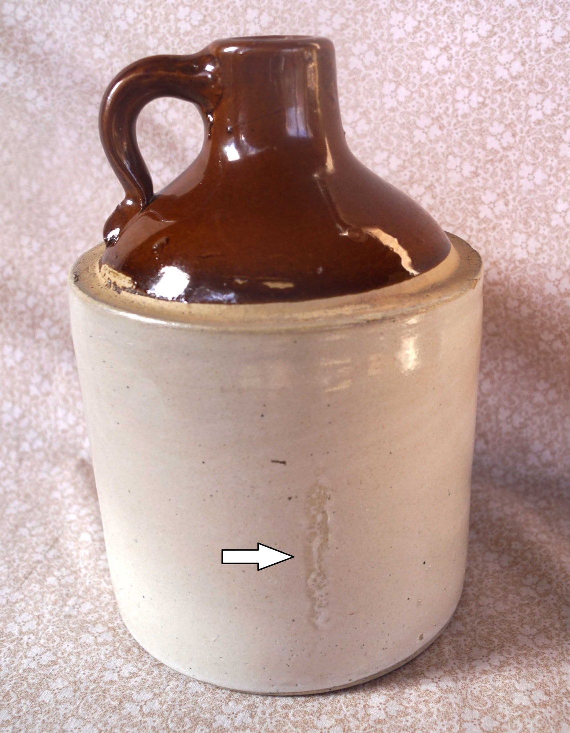 Vintage 1/2 Gal. MOONSHINE STONEWARE JUG 1940's Era Etsy