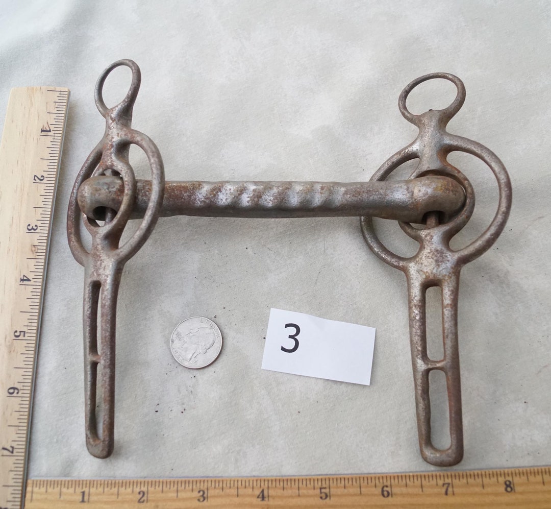 ANTIQUE WESTERN Horse BIT 3 80 to 100 Years in Age. one of Etsy