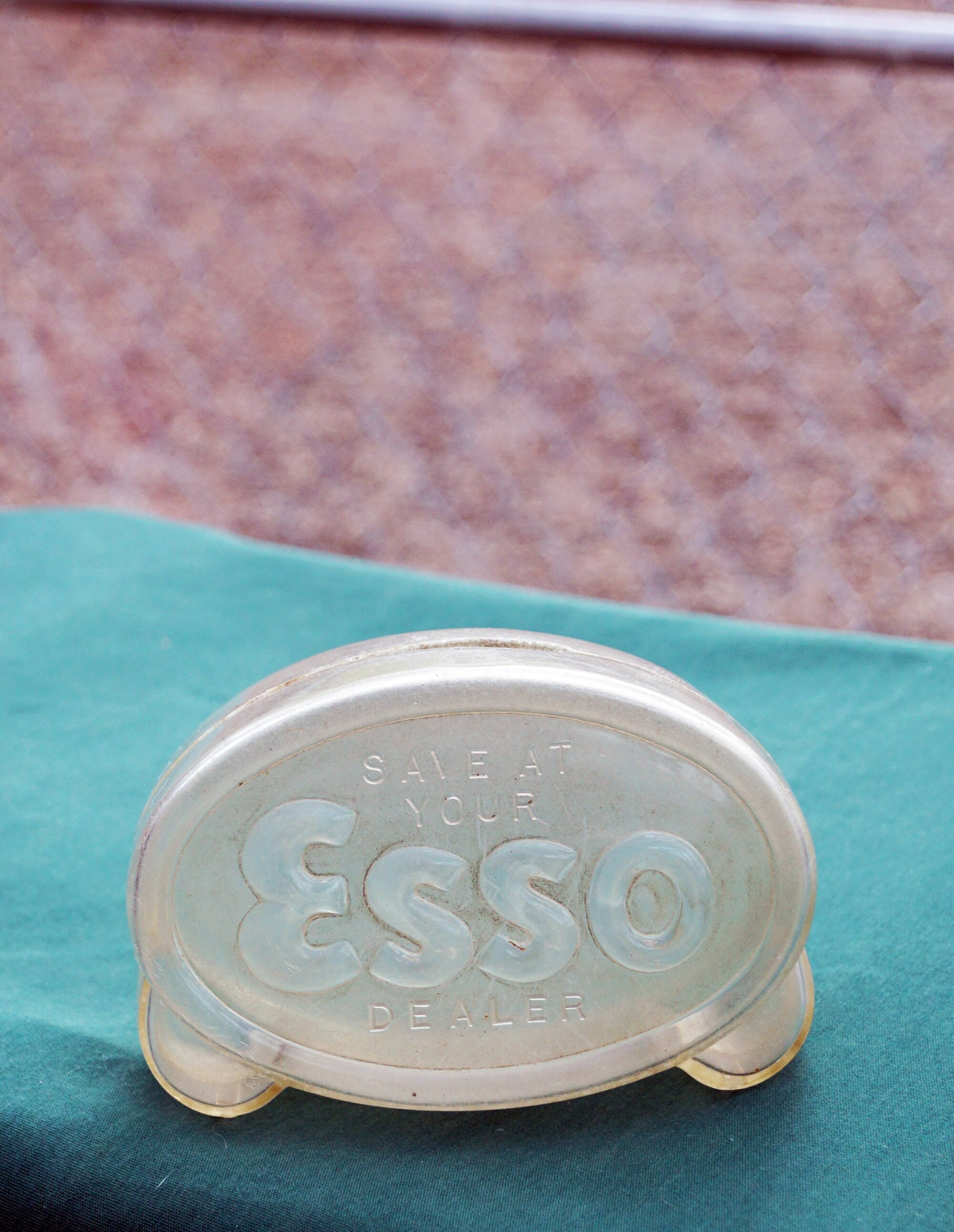 Vintage ESSO PLASTIC BANK – “save at Your Esso Dealer” Mid 1900's