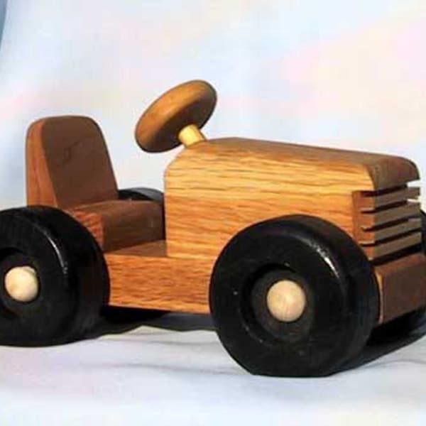 Hand Made Wood Push Toy - SOAP BOX RACER- for Creative Play - Oak with Linseed Oil Finish Loved by Waldorf & Montessori Schools!