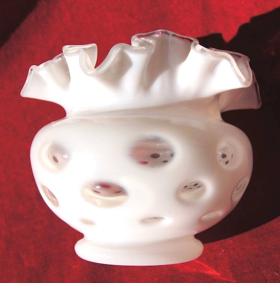 花瓶・フラワースタンド VINTAGE FENTON COIN DOT BOWL VINTAGE FENTON COIN DOT BOWL 花瓶・フラワースタンド