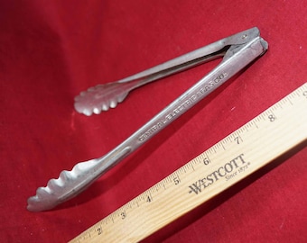 CENTRAL ELECTRIC ADVERTISING - Vintage Kitchen Tongs: Cooking Tin Ware with Ad - "Go Modern-Cook Electrically" 1930's - 1950's Giveaway