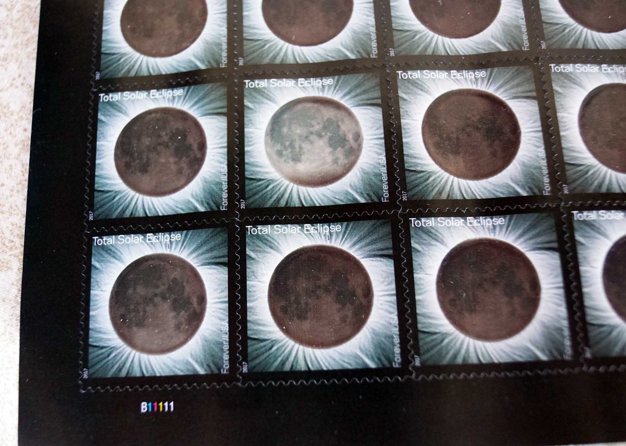 2017 U. S. SOLAR ECLIPSE Postage Stamps Total Eclipse of the Etsy