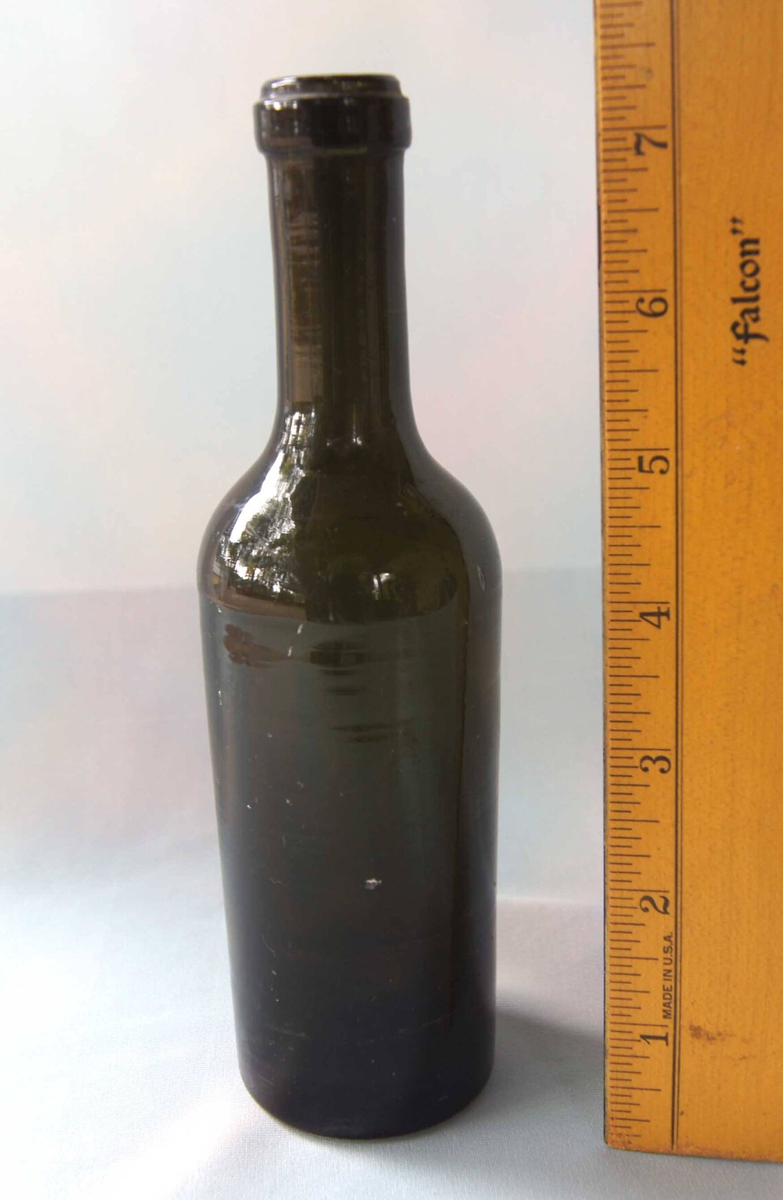 Turnmold black Glass BOTTLE Late 1800's to Etsy