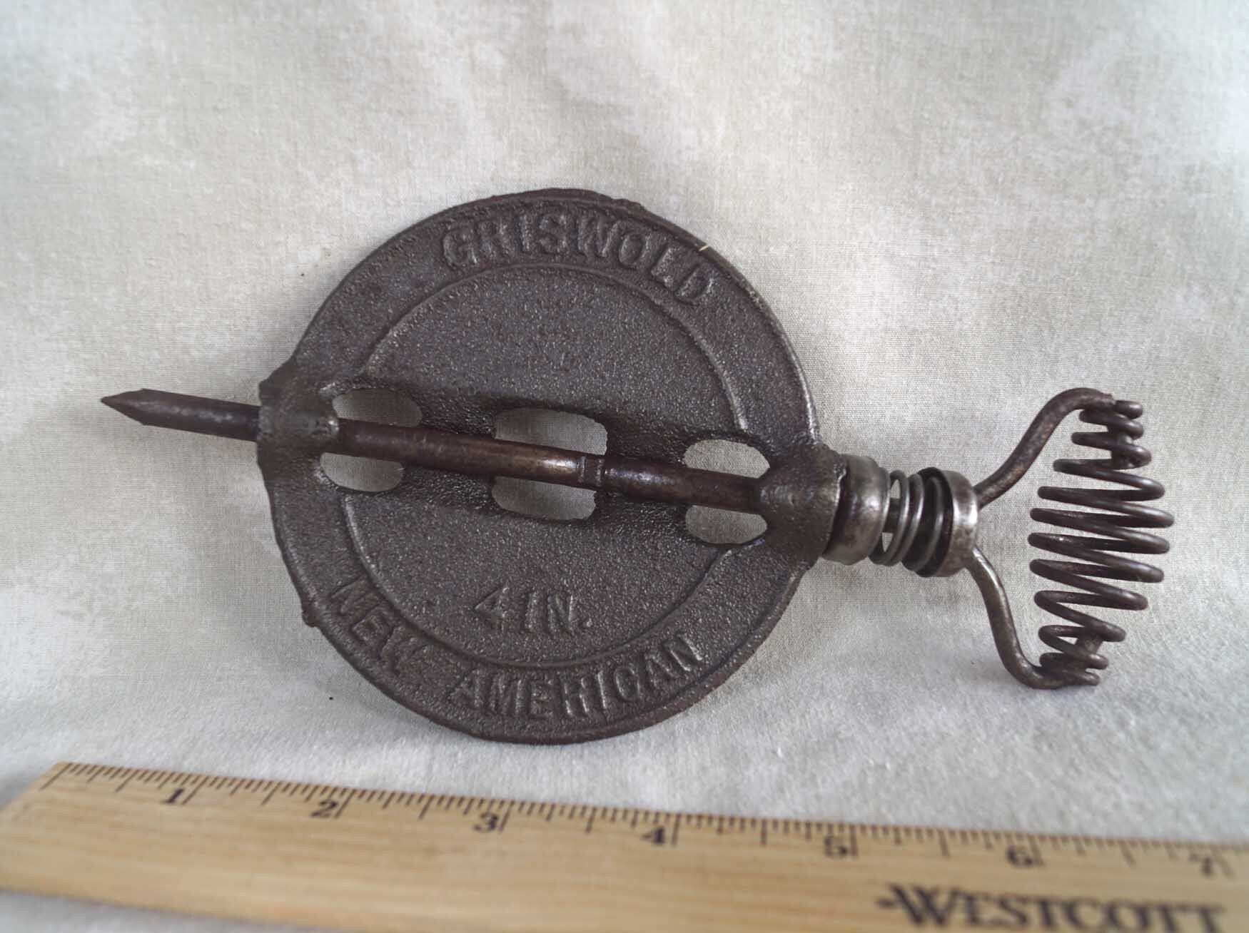 Griswold STOVE PIPE DAMPER 4 inch Size Cast Iron Pot Belly Etsy