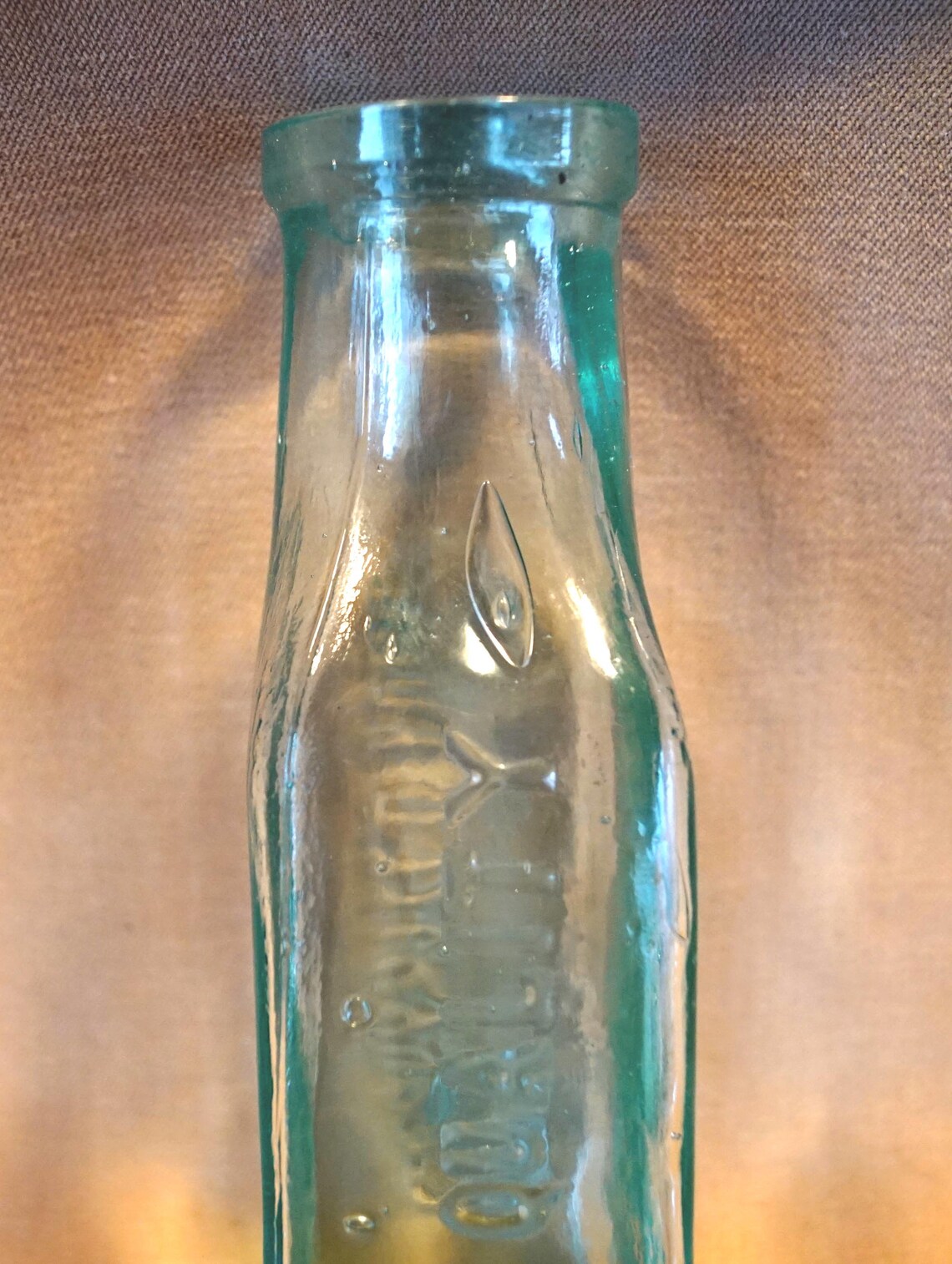 1800's H. WICHERT CHICAGO CONDIMENT Aqua Bottle Best Etsy