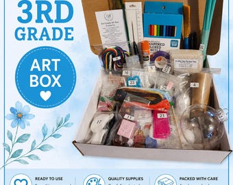 3rd Grade Art Supply Kit - Pre-packaged Project Supplies For Entire School Year!