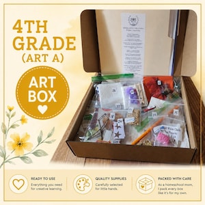 Art A (4th Grade) Art Supply Kit - Pre-packaged Projects For Entire School Year!