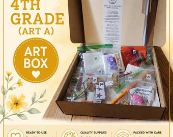Art A (4th Grade) Art Supply Kit - Pre-packaged Projects For Entire School Year!