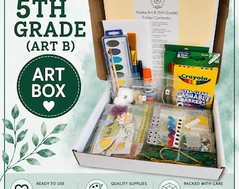 Art B (5th Grade) Art Box- Pre-packaged Projects For Entire School Year!