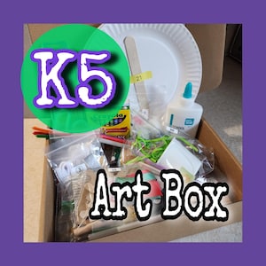 K5 Art Supply Box -- Pre-packaged Projects For The Entire School Year!