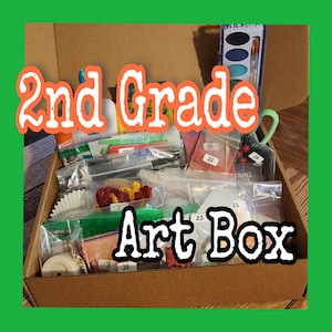 2nd Grade Art Supply Box - Pre-packaged Supplies For Entire School Year!