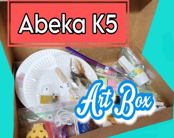 Abeka K5 Art Supply Box - Pre-packaged Projects For The Entire School Year!