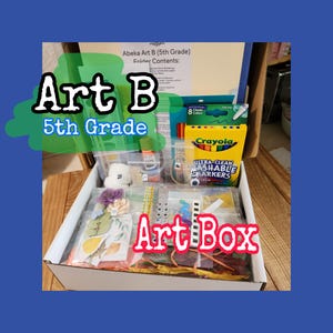 Art B (5th Grade) Art Box- Pre-packaged Projects For Entire School Year!
