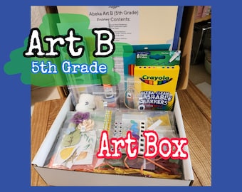 Art B (5th Grade) Art Box- Pre-packaged Projects For Entire School Year!