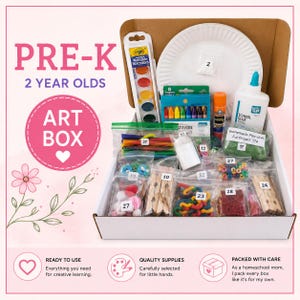 Art Box for 2 Year Olds, Arts & Crafts with Butto* Bear Art Box