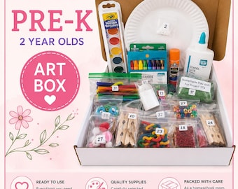 Art Box for 2 Year Olds, Arts & Crafts with Butto* Bear Art Box