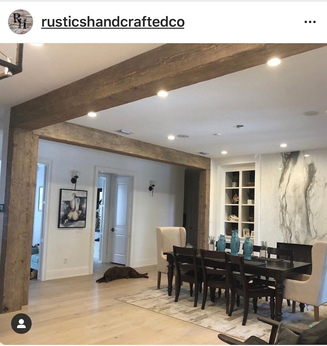 Picture of Exposed Wood Beams Made to Order | Etsy